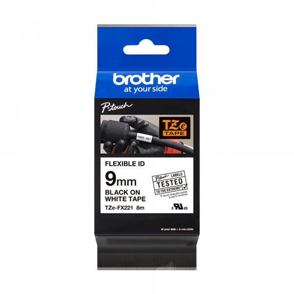 Плёнка для наклеек эластичная Brother TZE-FX221 (TZEFX221)