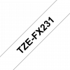 Плёнка для наклеек эластичная Brother TZE-FX231 (TZEFX231)