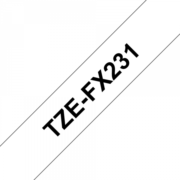 Плёнка для наклеек эластичная Brother TZE-FX231 (TZEFX231)
