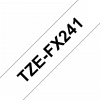 Плёнка для наклеек эластичная Brother TZE-FX241 (TZEFX241)
