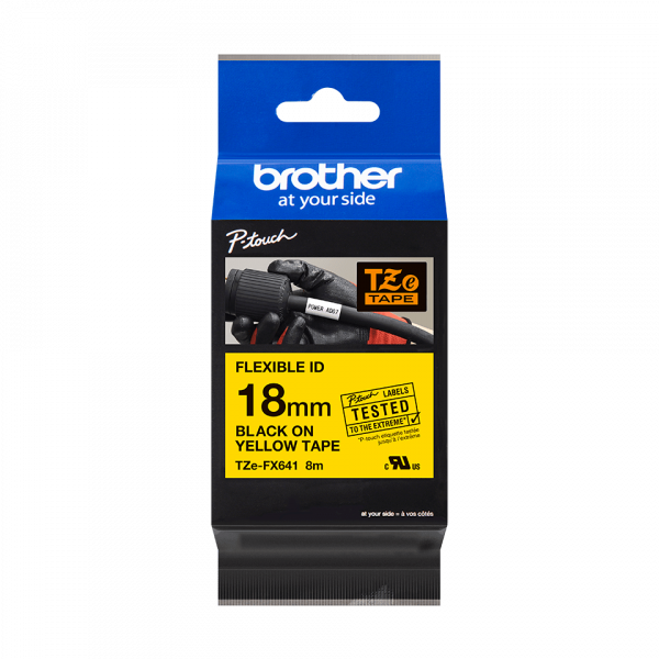 Плёнка для наклеек эластичная Brother TZE-FX641 (TZEFX641)