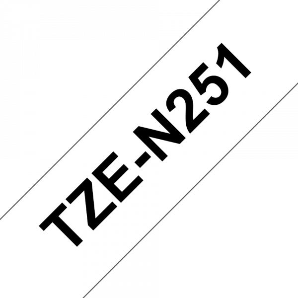 Плёнка для наклеек неламинированная бумажная Brother TZEN-251 (TZEN251)