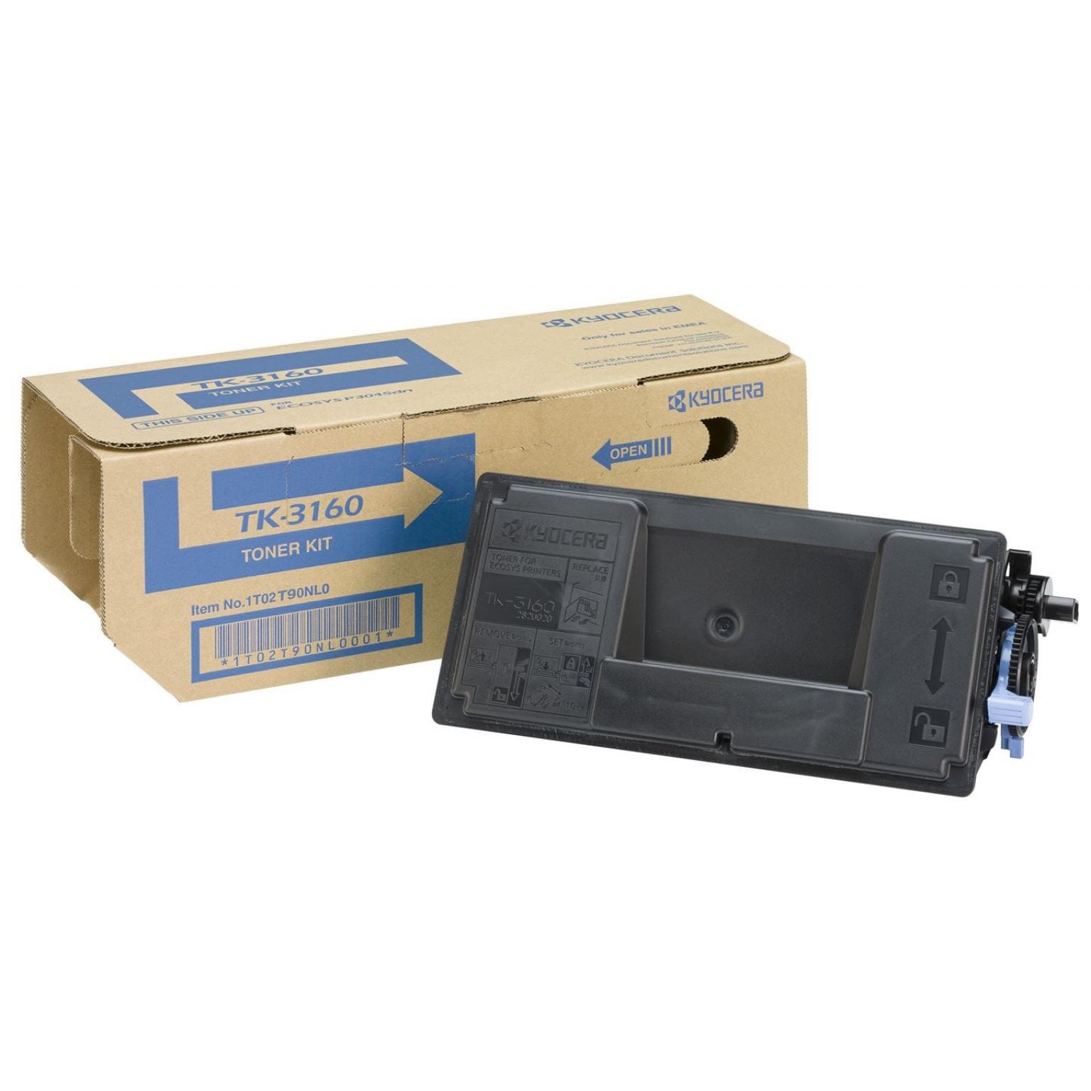 Тонер-картридж Kyocera TK-3160 для P3045dn/P3050dn/P3055dn/P3060dn/P3155dn/M3145dn/M3645dn/P3145dn/P3150dn (1T02T90NL1) — изображение 2