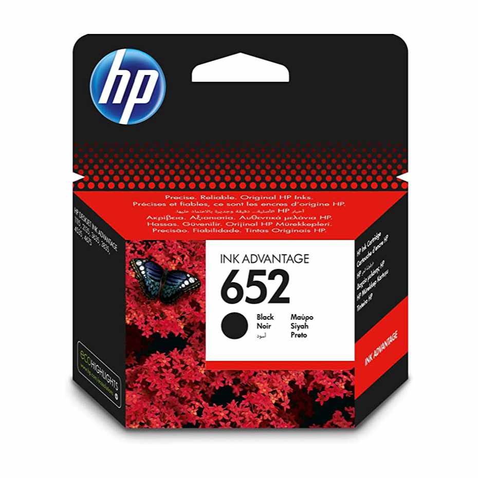 Картридж HP 652 (F6V25AE) черный